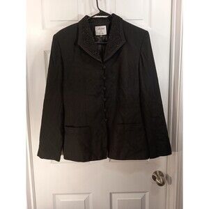 Collections For Le Suit Blazer Jacket Size 12 Black